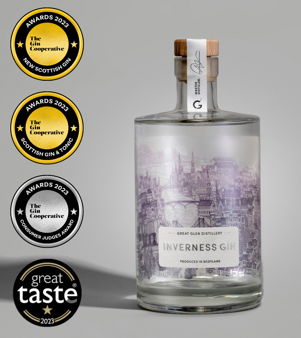 Inverness Gin 700ml Bottle Great Glen Distillery