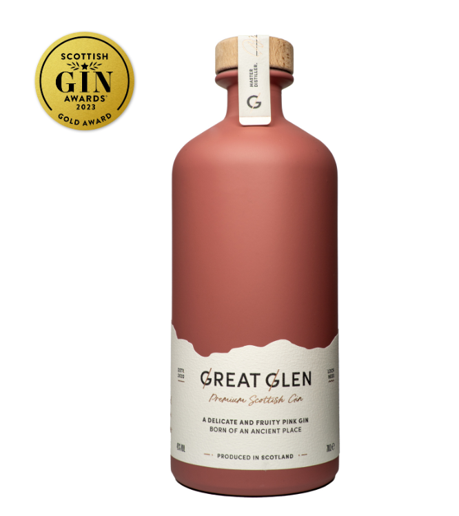 Great Glen Premium Scottish Pink Gin - 700ml Bottle