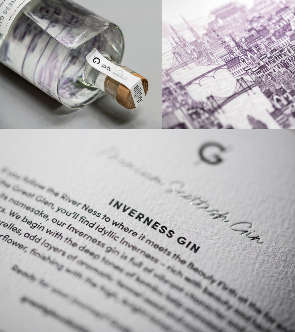 Inverness Gin 700ml Bottle Great Glen Distillery