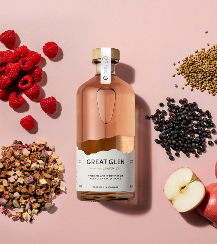 Great Glen Premium Scottish Pink Gin - 700ml Bottle