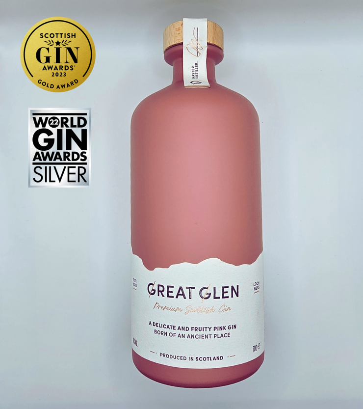 Great Glen Premium Scottish Pink Gin - 700ml Bottle