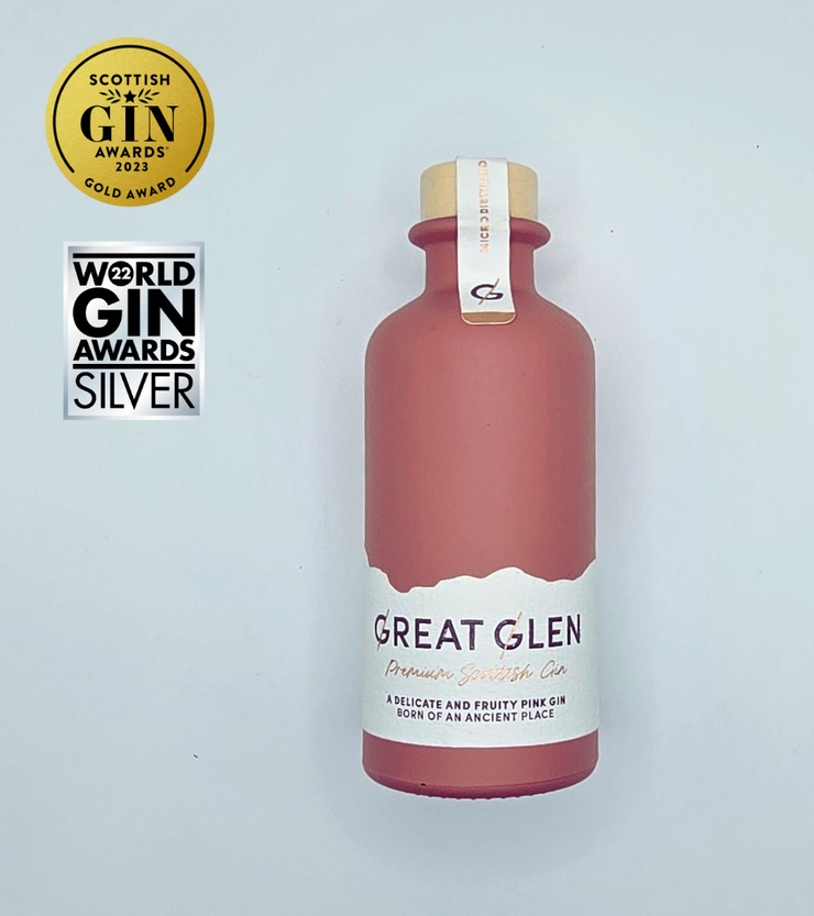 Great Glen Premium Scottish Pink Gin- 100ml Bottle