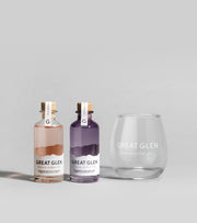 Gift Box - Great Glen Premium Scottish Gin - 2x 100ml Bottles & Branded Glass